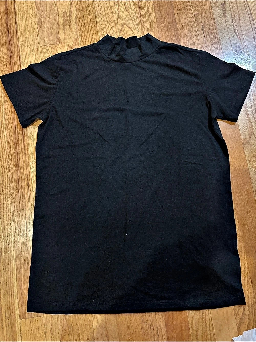 LuLaRoe Ruth Mock Neck Top Black Size Medium